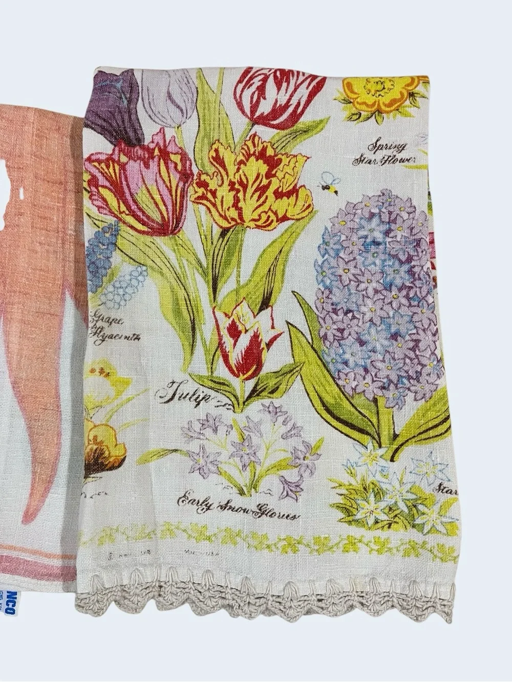 12 Vintage Linen Tea Towels 1940s-70s